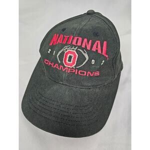 Vtg The Ohio State University Buckeyes 2002 National Champions Hat Cap